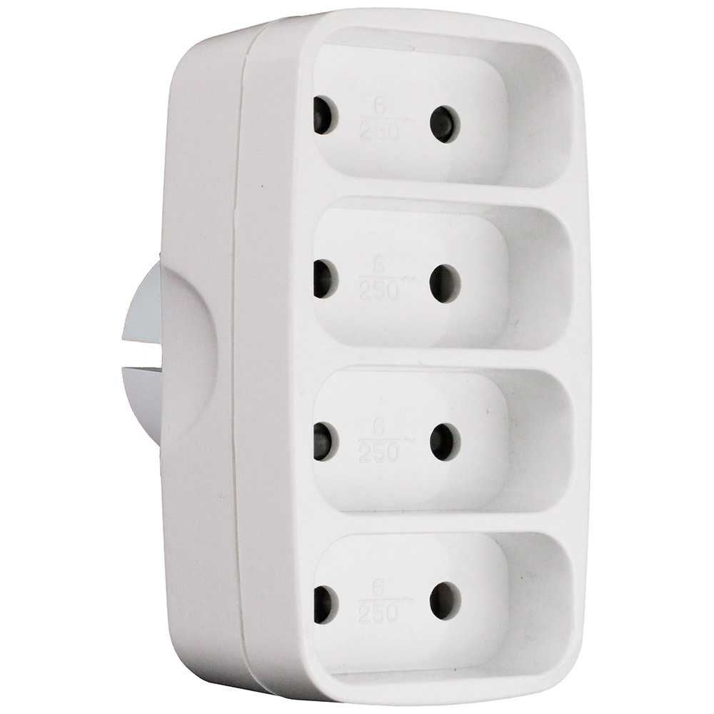 Multiprise, 6 prises blanc Home ZENITECH